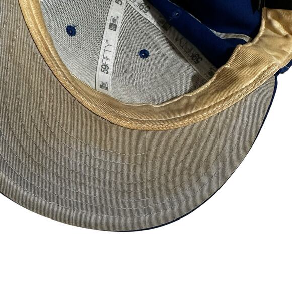 Golden State Warriors New Era 59Fifty NBA Hat Cap Wool Blue Size 7 5/8 - Picture 6 of 8